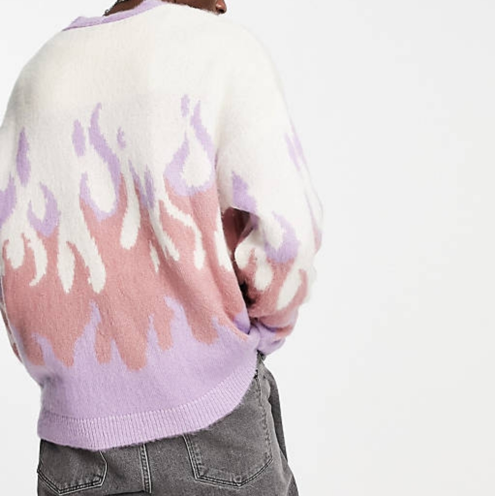 Purple Flame Cardigan